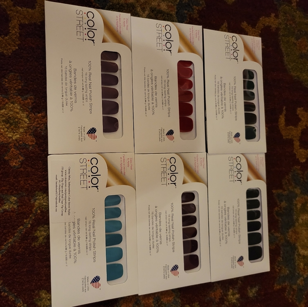 ColorStreet set of 6 polish strip sets